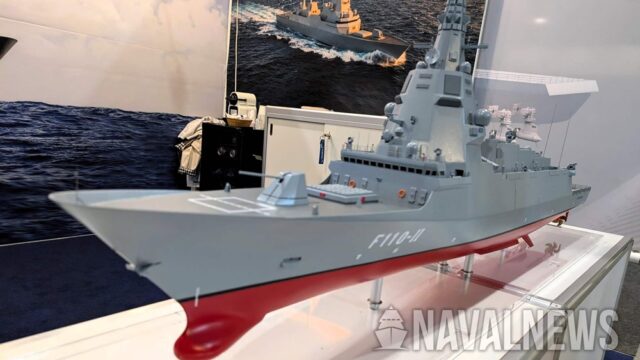 Imagen de portada: Navantia presenta una evolución de la F-110 con 64 celdas de lanzamiento vertical