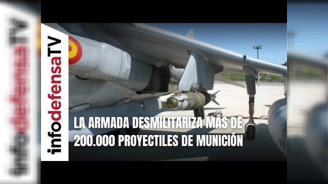 Imagen de portada: La Armada habría licitado la desmilitarización de unos 200.000 proyectiles y materiales de munición