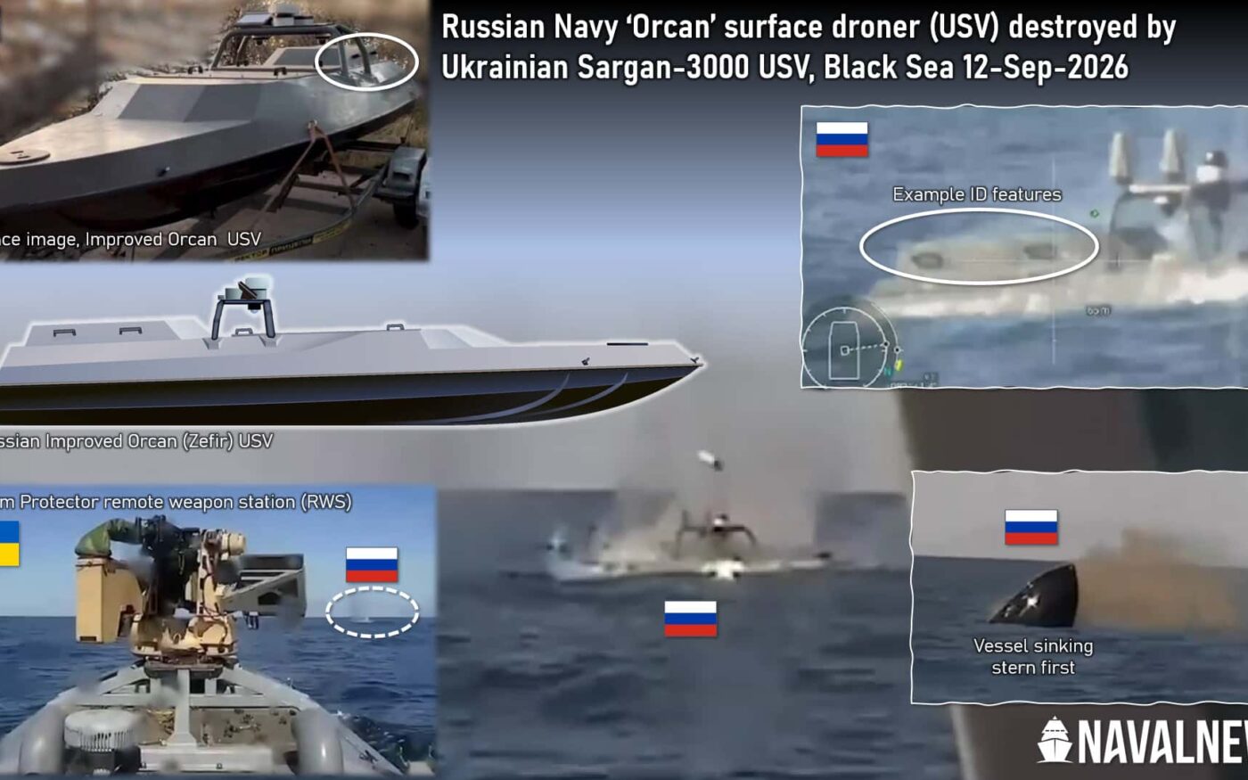 Imagen de portada: Un USV ucraniano habría destruido a otro dron naval ruso en el mar Negro
