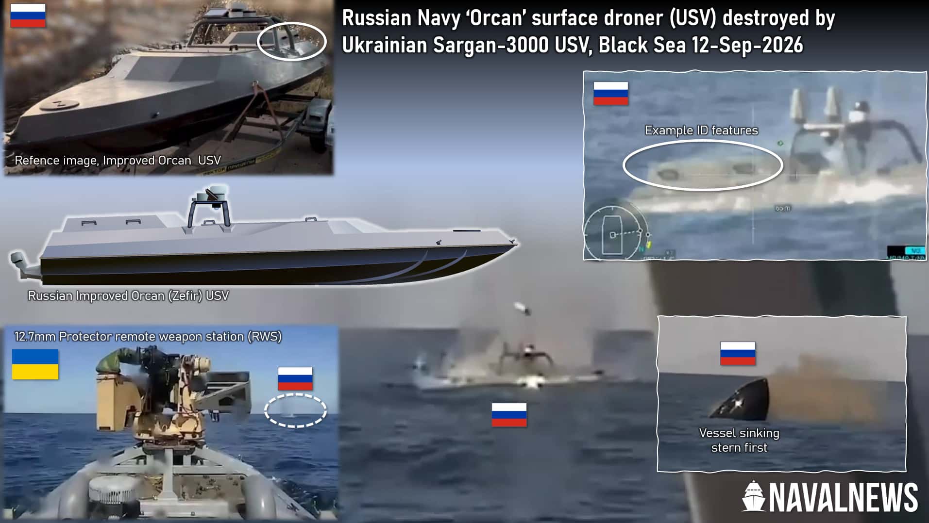 Imagen de portada: Un USV ucraniano habría destruido a otro dron naval ruso en el mar Negro