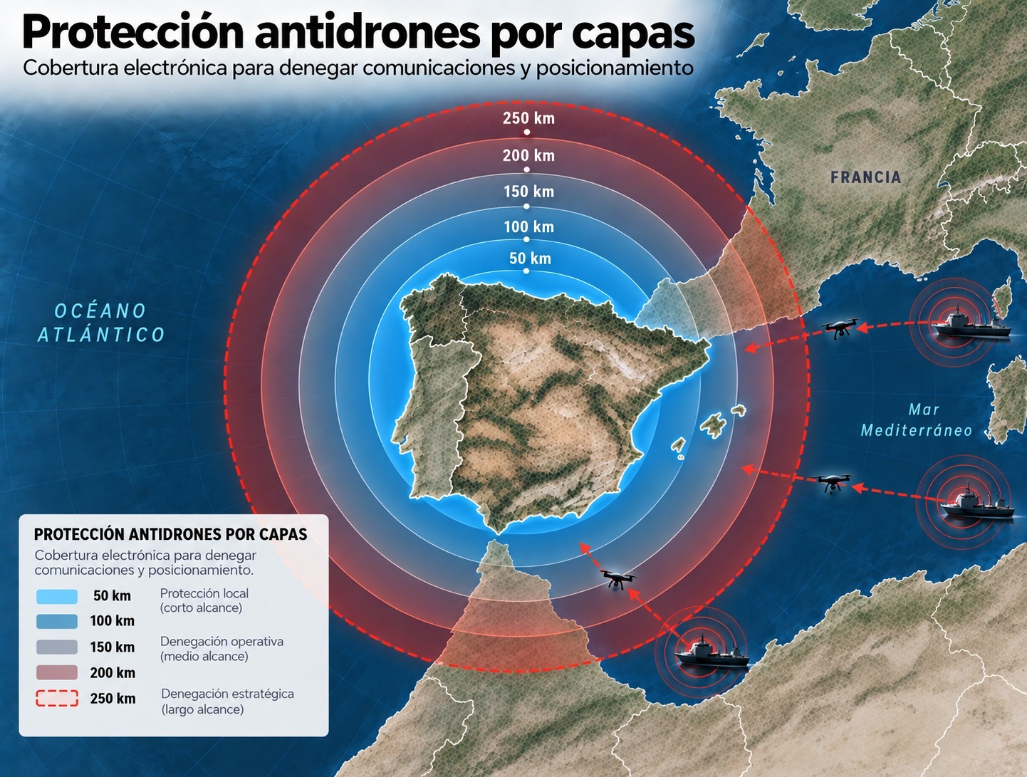 Imagen de portada: Integrasys plantea desplegar en cuatro semanas una primera barrera antidrones en España