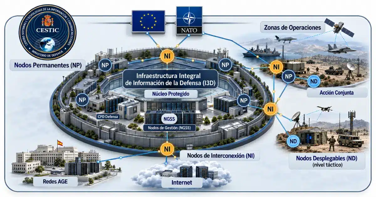 Imagen de portada: Defensa habría adjudicado por 258,4 millones la renovación de los servicios de la I3D