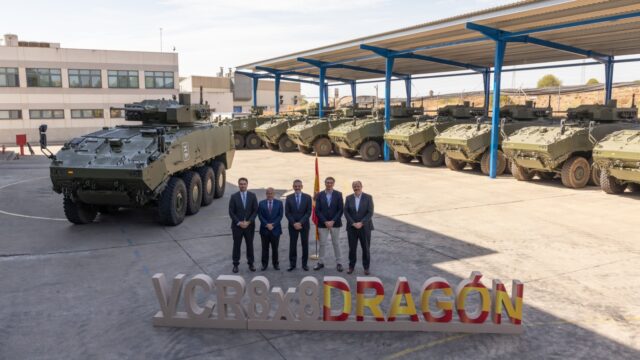 Imagen de portada: Tess Defence habría alcanzado las 100 entregas del VCR 8x8 Dragón al Ejército de Tierra