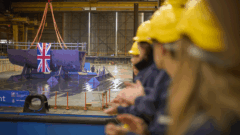 Imagen de portada: Navantia UK habría iniciado en Appledore el ensamblaje del RFA Resurgent