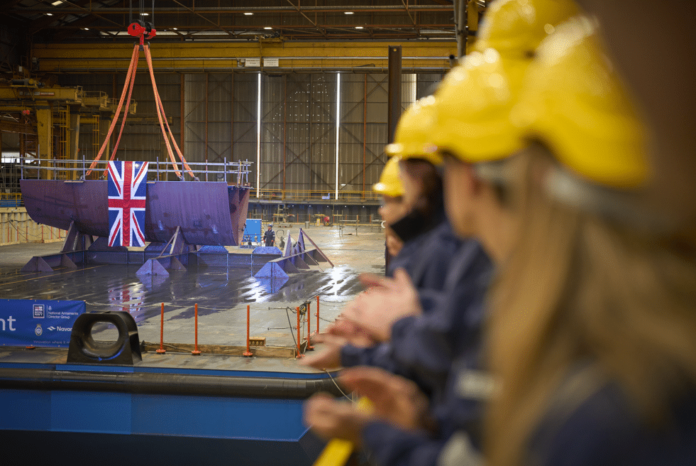 Imagen de portada: Navantia UK habría iniciado en Appledore el ensamblaje del RFA Resurgent