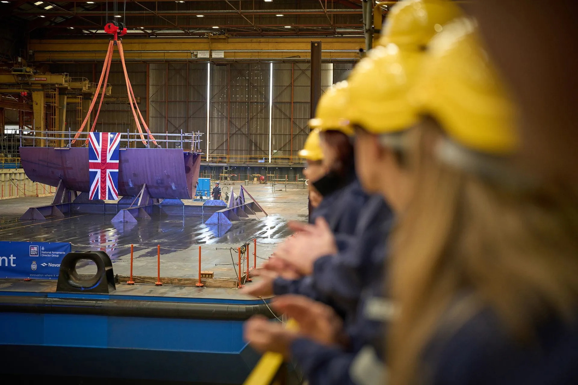 Imagen de portada: Navantia UK coloca en Appledore la quilla del RFA Resurgent y apunta a dos nombres para sus buques gemelos