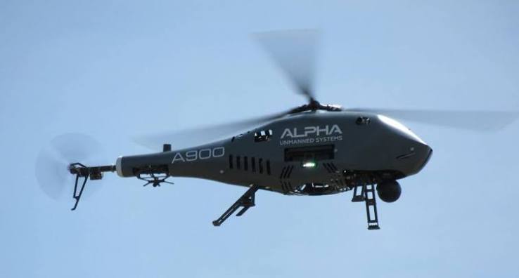 helicópteros no tripulados A900 de Alpha Unmanned