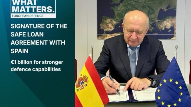 Imagen de portada: La UE y España habrían firmado un préstamo de hasta 1.000 millones de euros del fondo SAFE